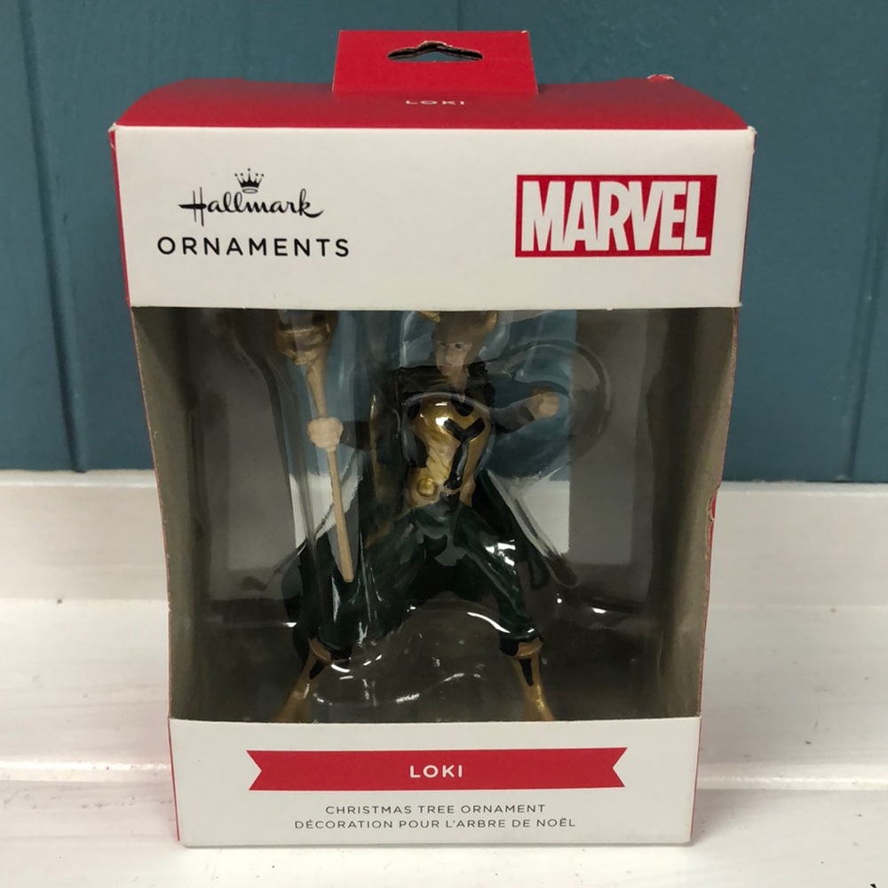 Hallmark Disney Marvel AVENGERS‎ LOKI 3.5" Boxed Christmas Tree Ornament NEW